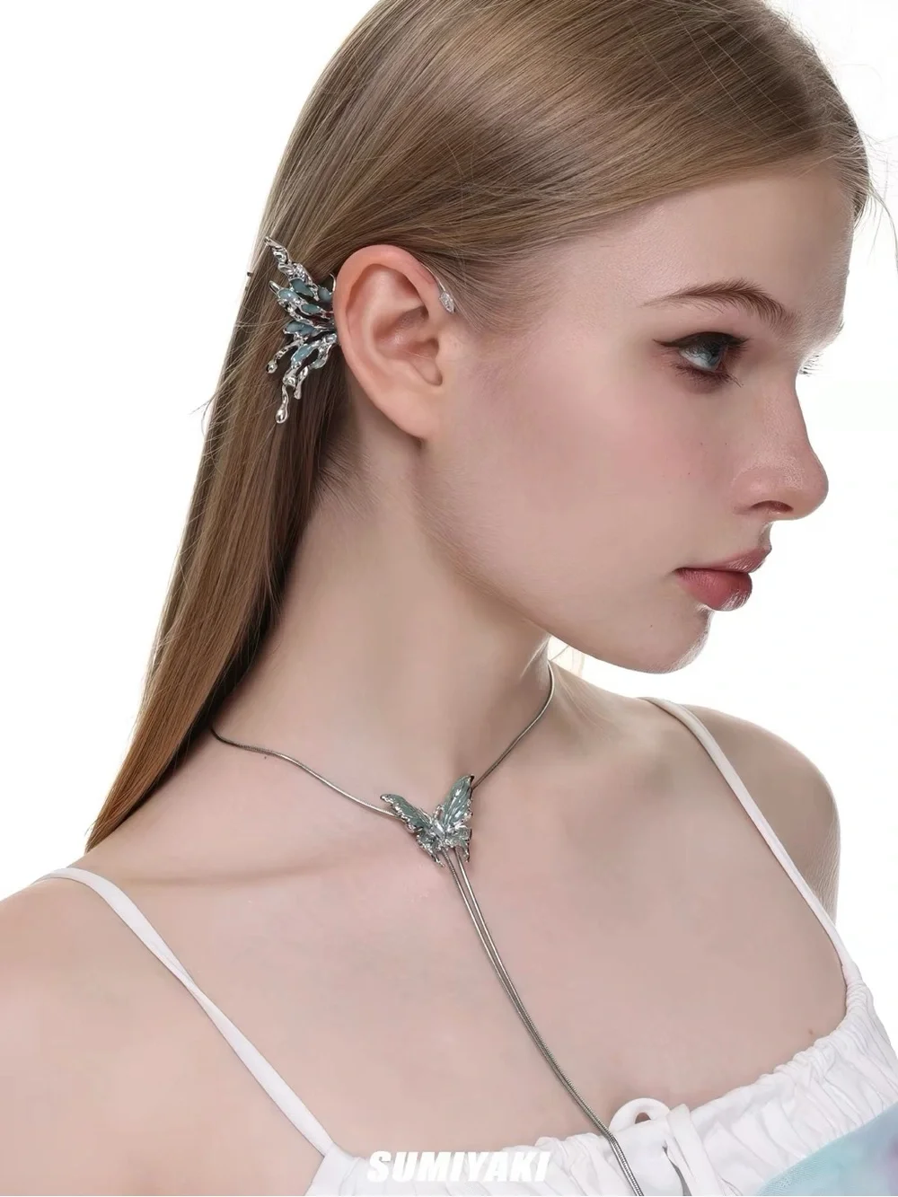 SUMIYAKI Silver Ear Cuffs Hair Accessories